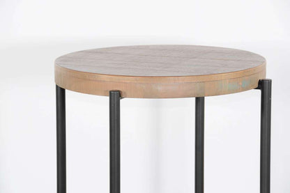 Sunny Designs -  Round  22in Distressed Chair Side Table - 3161WB-CS veiw 6
