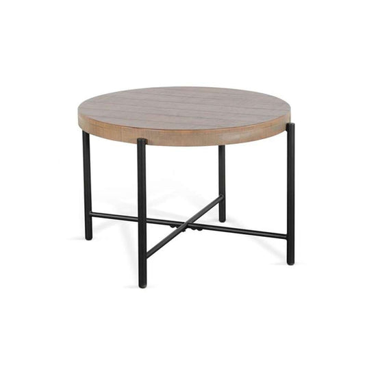 Sunny Designs -  Round 28in Distressed End Table - 3161WB-E_CLOSEOUT veiw 1