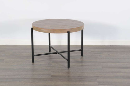 Sunny Designs -  Round 28in Distressed End Table - 3161WB-E_CLOSEOUT veiw 3