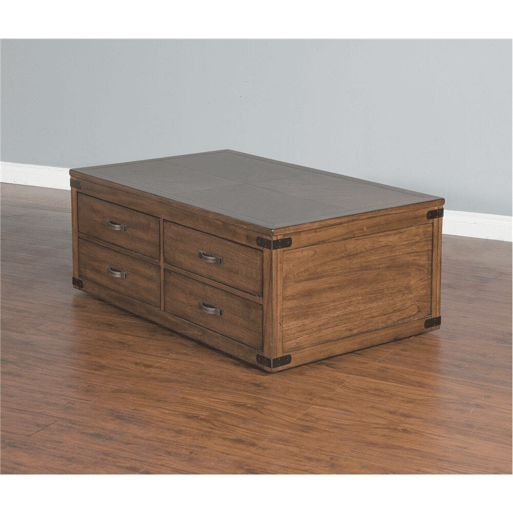 Sunny Designs - Safari Coffee Table in Medium Brown - 3299NW-C veiw 2