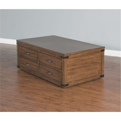Sunny Designs - Safari Coffee Table in Medium Brown - 3299NW-C veiw 2