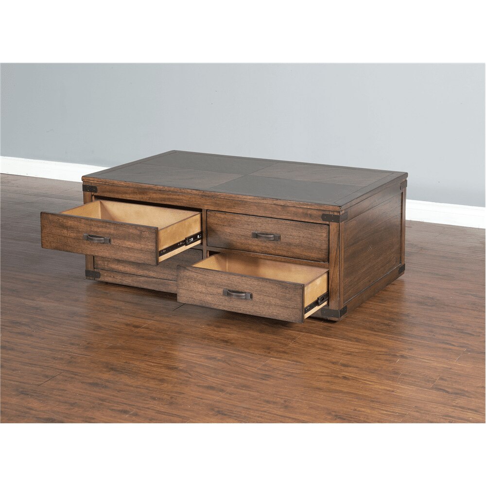 Sunny Designs - Safari Coffee Table in Medium Brown - 3299NW-C veiw 4