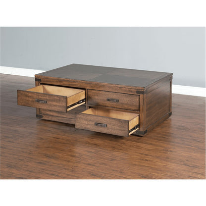 Sunny Designs - Safari Coffee Table in Medium Brown - 3299NW-C veiw 4