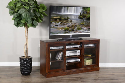 Sunny Designs - Santa Fe 63in Santa Fe TV Console in Dark Brown - 3565DC2-63 veiw 2