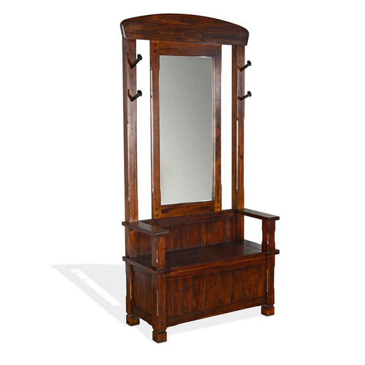 Sunny Designs - Santa Fe -  78in 4-hook Farmhouse Wood Hall Tree - 2537DC2 veiw 1