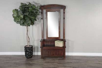 Sunny Designs - Santa Fe -  78in 4-hook Farmhouse Wood Hall Tree - 2537DC2 veiw 4