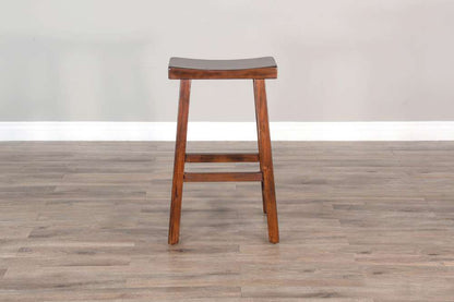 Sunny Designs - Santa Fe -  Bar Saddle Seat Stool, Wood Seat (Set of 2) - 1768DC2-30 veiw 2