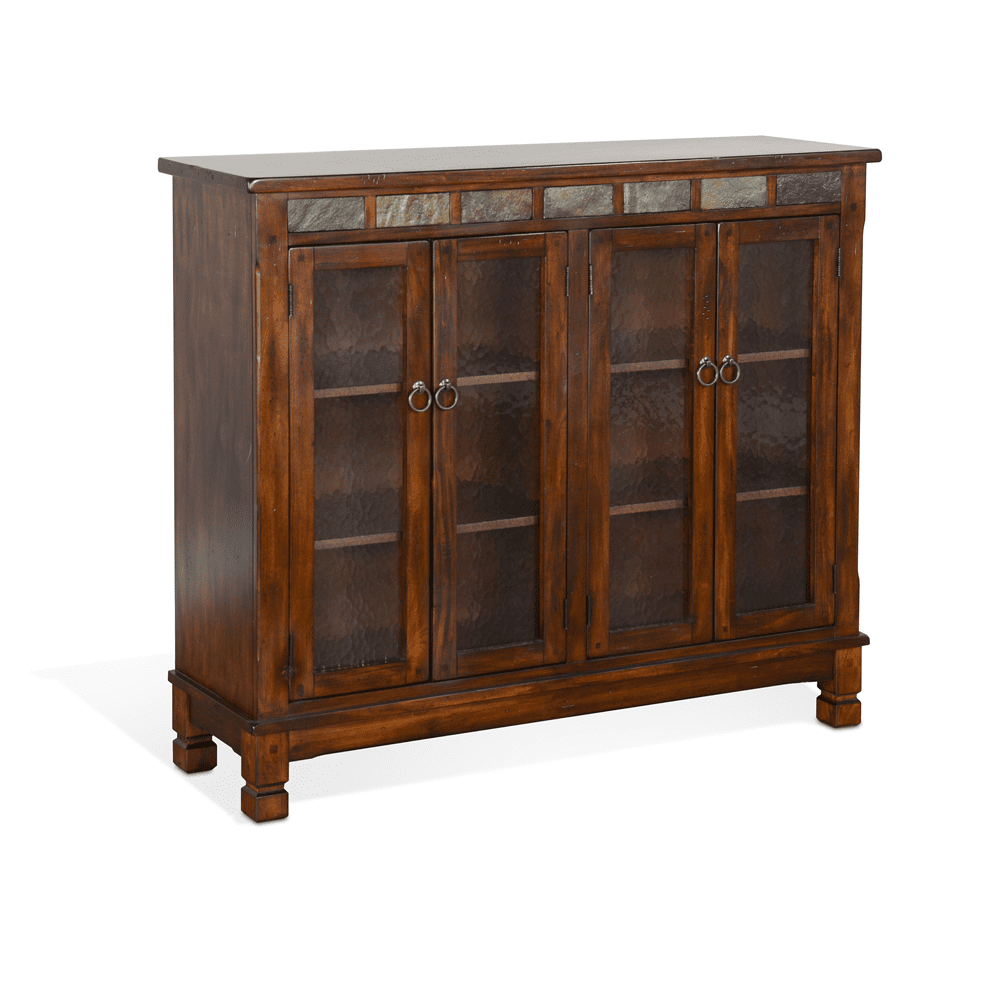 Sunny Designs - Santa Fe Bookcase with 4 Doors in Dark Brown - 2813DC2 veiw 1