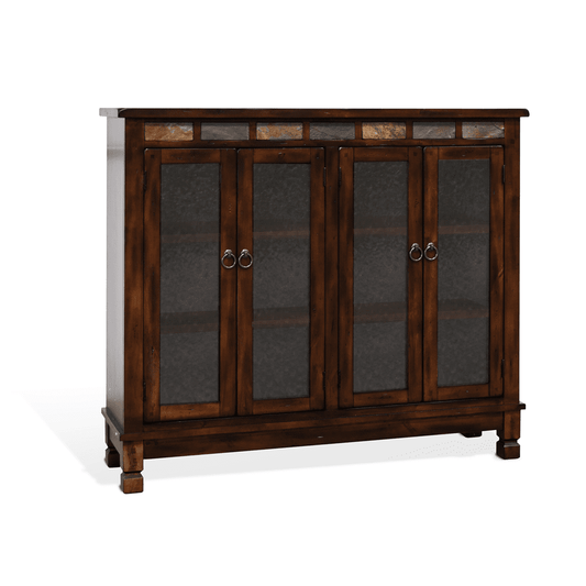 Sunny Designs - Santa Fe Bookcase with 4 Doors in Dark Brown - 2813DC2 veiw 2