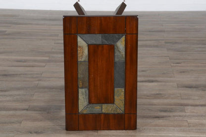 Sunny Designs - Santa Fe Chair Side Table - Dark Brown - 3175DC2-CS veiw 2