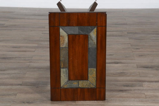 Sunny Designs - Santa Fe Chair Side Table - Dark Brown - 3175DC2-CS veiw 2