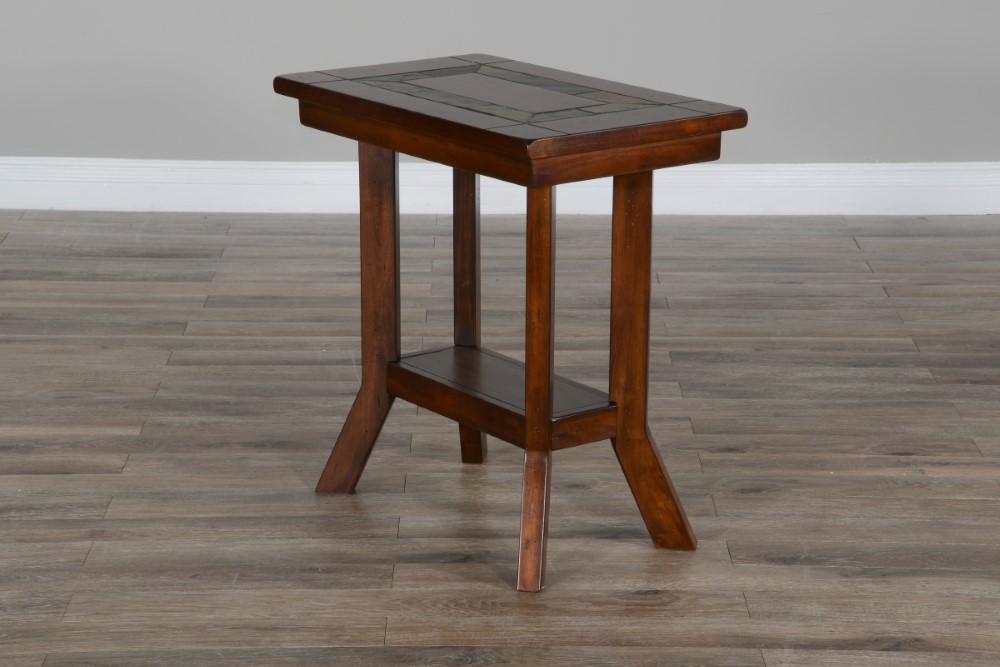 Sunny Designs - Santa Fe Chair Side Table - Dark Brown - 3175DC2-CS veiw 3