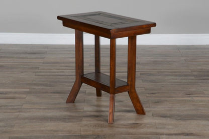 Sunny Designs - Santa Fe Chair Side Table - Dark Brown - 3175DC2-CS veiw 3
