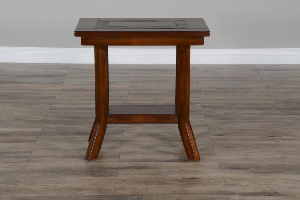 Sunny Designs - Santa Fe Chair Side Table - Dark Brown - 3175DC2-CS veiw 5