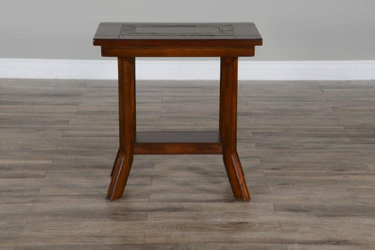 Sunny Designs - Santa Fe Chair Side Table - Dark Brown - 3175DC2-CS veiw 5