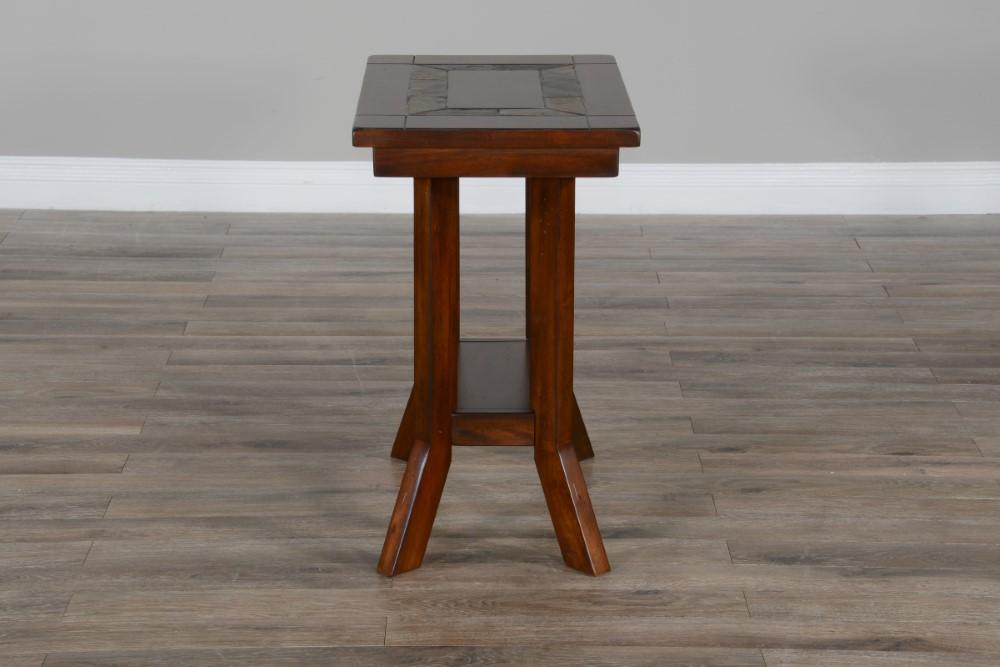 Sunny Designs - Santa Fe Chair Side Table - Dark Brown - 3175DC2-CS veiw 6