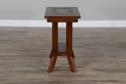 Sunny Designs - Santa Fe Chair Side Table - Dark Brown - 3175DC2-CS veiw 6