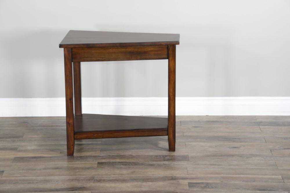 Sunny Designs - Santa Fe Chair Side Table with 1 Shelf in Dark Chocolate - 2226DC2 veiw 4