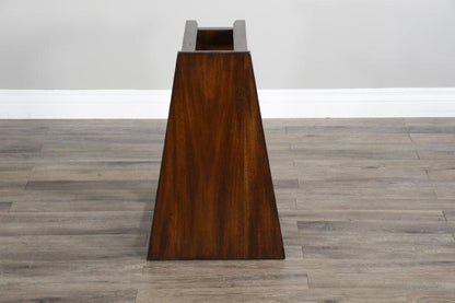 Sunny Designs - Santa Fe Chair Side Table with 1 Shelf in Dark Chocolate - 2226DC2 veiw 6