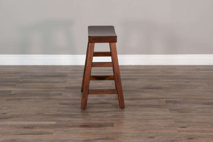 Sunny Designs - Santa Fe -  Counter Saddle Seat Stool, Wood Seat (Set of 2) - 1768DC2-24 veiw 4