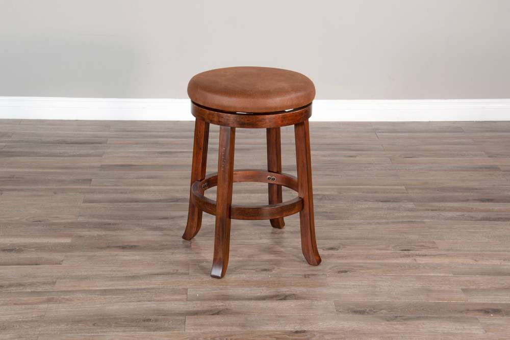 Sunny Designs - Santa Fe -  Counter Swivel Stool, Cushion Seat (Set of 2) - 1646DC-24 veiw 2