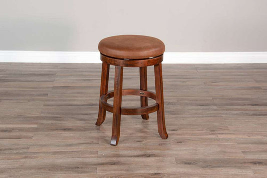 Sunny Designs - Santa Fe -  Counter Swivel Stool, Cushion Seat (Set of 2) - 1646DC-24 veiw 2