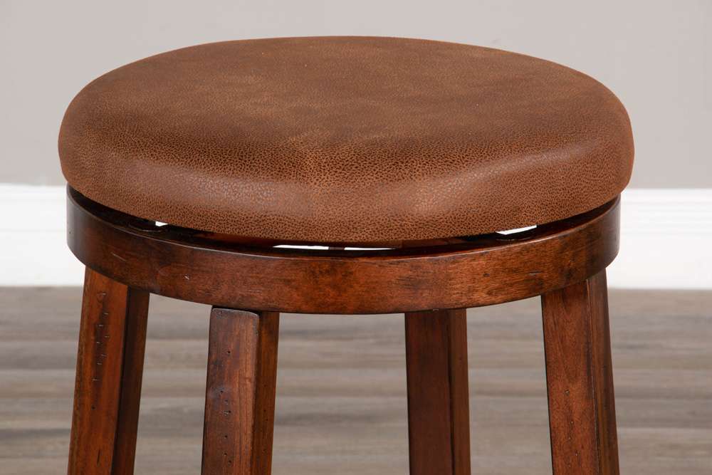 Sunny Designs - Santa Fe -  Counter Swivel Stool, Cushion Seat (Set of 2) - 1646DC-24 veiw 3