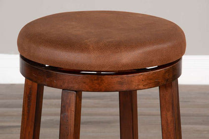 Sunny Designs - Santa Fe -  Counter Swivel Stool, Cushion Seat (Set of 2) - 1646DC-24 veiw 3
