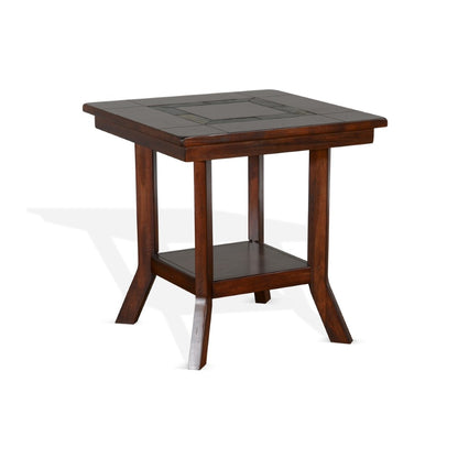 Sunny Designs - Santa Fe End Table - Dark Brown - 3175DC2-E veiw 1