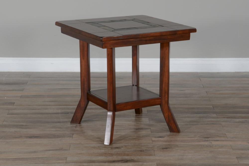 Sunny Designs - Santa Fe End Table - Dark Brown - 3175DC2-E veiw 2
