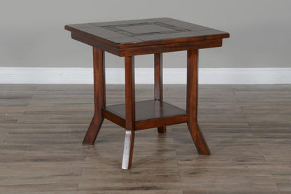 Sunny Designs - Santa Fe End Table - Dark Brown - 3175DC2-E veiw 2