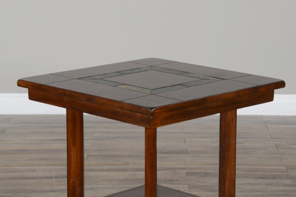 Sunny Designs - Santa Fe End Table - Dark Brown - 3175DC2-E veiw 3
