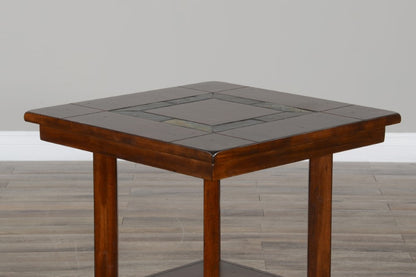 Sunny Designs - Santa Fe End Table - Dark Brown - 3175DC2-E veiw 3