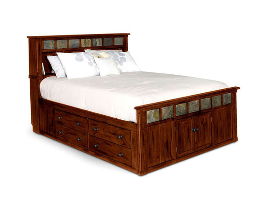 Sunny Designs - Santa Fe -  Queen Storage Bed withith Slate - 2334DC-SQ veiw 1