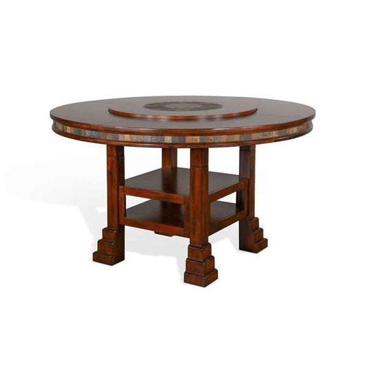 Sunny Designs - Santa Fe -  Santa Fe 60inR Table with Lazy Susan - 1225DC2 veiw 1
