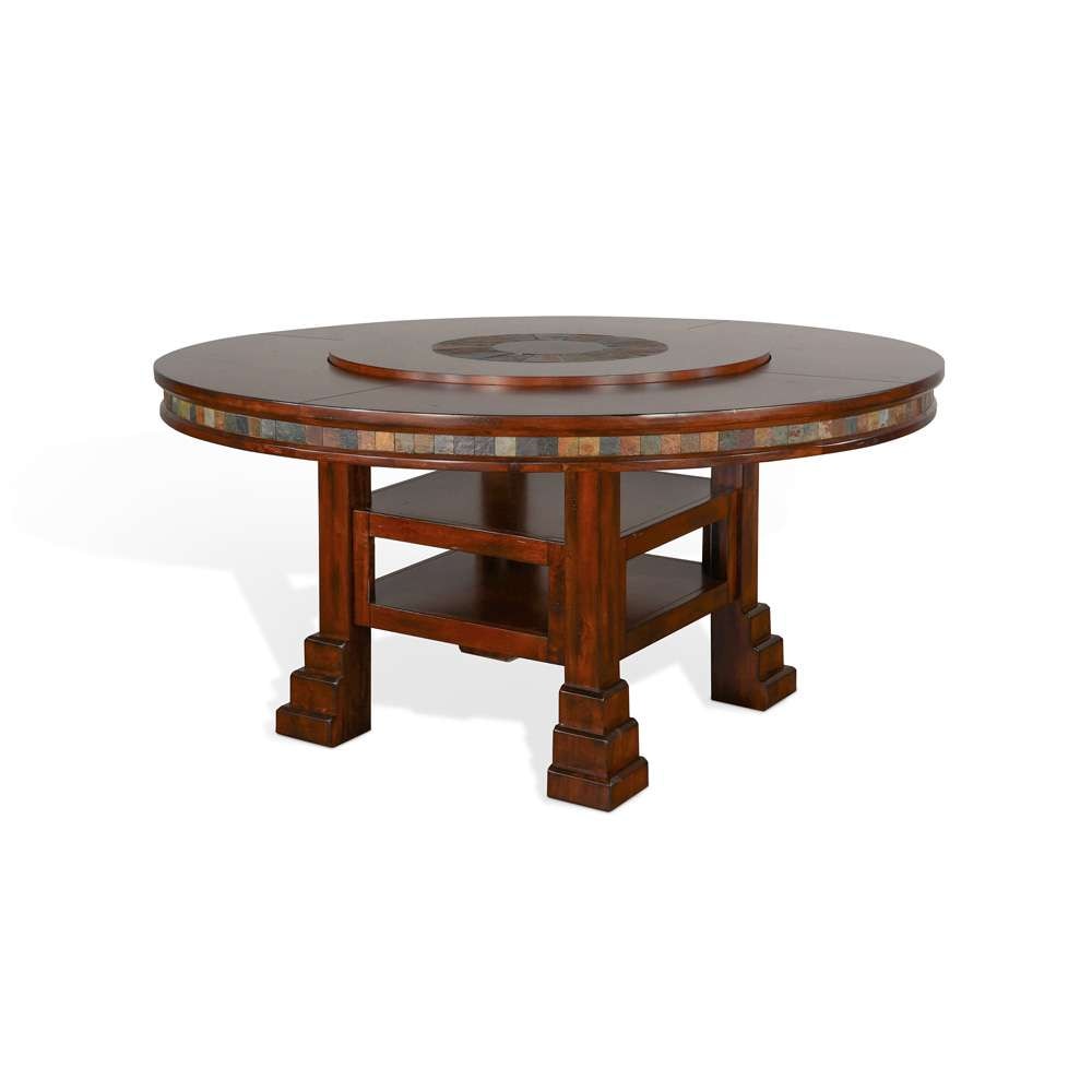 Sunny Designs - Santa Fe -  Santa Fe 60inR Table with Lazy Susan - 1225DC2 veiw 2