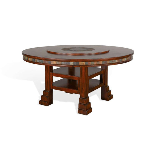 Sunny Designs - Santa Fe -  Santa Fe 60inR Table with Lazy Susan - 1225DC2 veiw 2