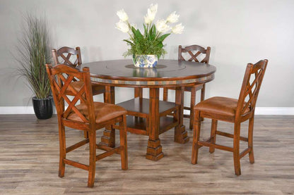 Sunny Designs - Santa Fe -  Santa Fe 60inR Table with Lazy Susan - 1225DC2 veiw 3