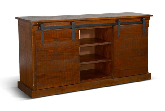 Sunny Designs - Santa Fe Santa Fe 65in TV Console in Dark Brown - 3577DC2 veiw 1