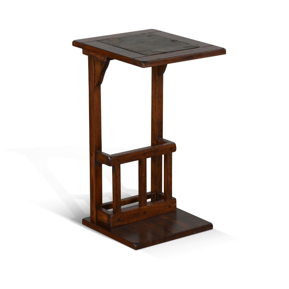 Sunny Designs - Santa Fe Sofa Mate Table in Dark Brown - 2121DC2 veiw 1
