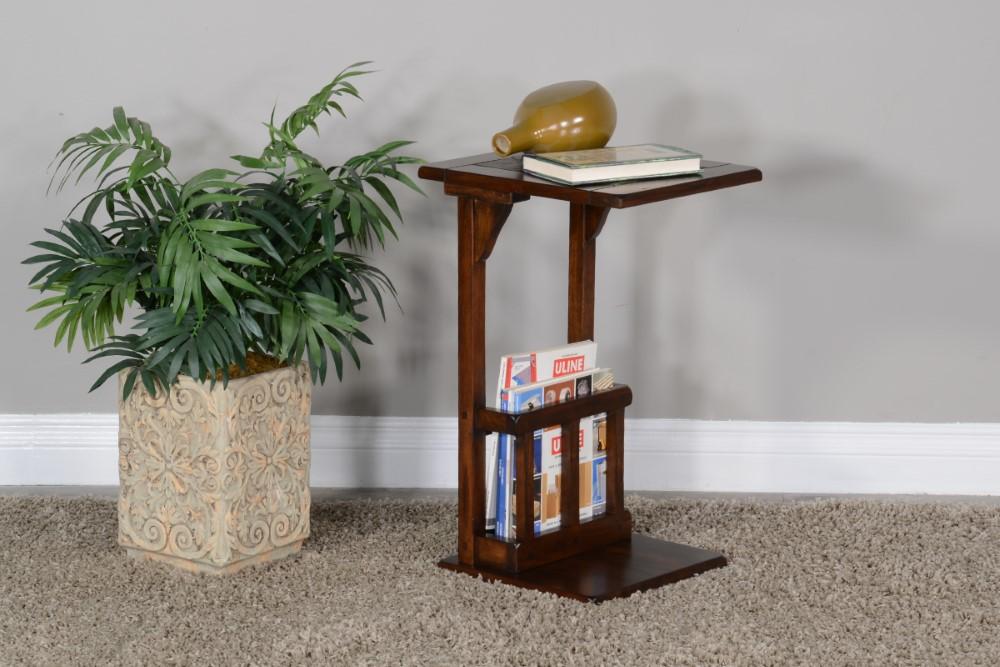 Sunny Designs - Santa Fe Sofa Mate Table in Dark Brown - 2121DC2 veiw 4