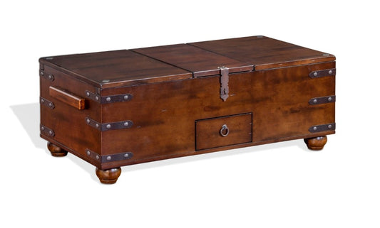 Sunny Designs - Santa Fe Trunk Coffee Table in Dark Brown - 3166DC2-C veiw 1