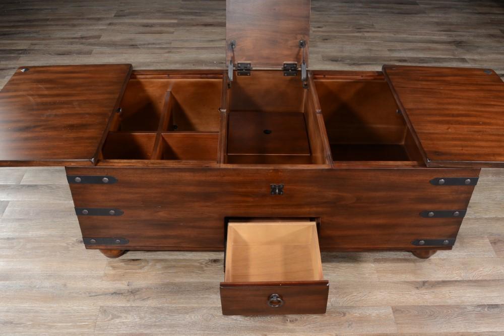 Sunny Designs - Santa Fe Trunk Coffee Table in Dark Brown - 3166DC2-C veiw 3