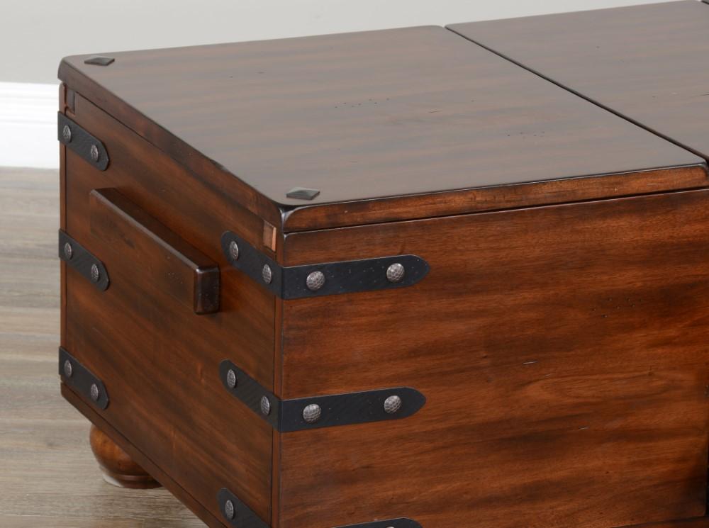 Sunny Designs - Santa Fe Trunk Coffee Table in Dark Brown - 3166DC2-C veiw 5