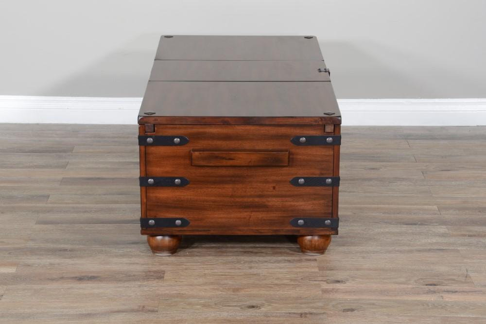 Sunny Designs - Santa Fe Trunk Coffee Table in Dark Brown - 3166DC2-C veiw 6