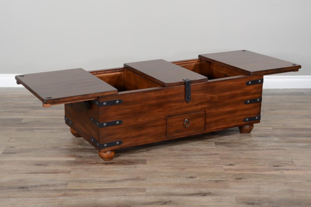 Sunny Designs - Santa Fe Trunk Coffee Table in Dark Brown - 3166DC2-C veiw 7