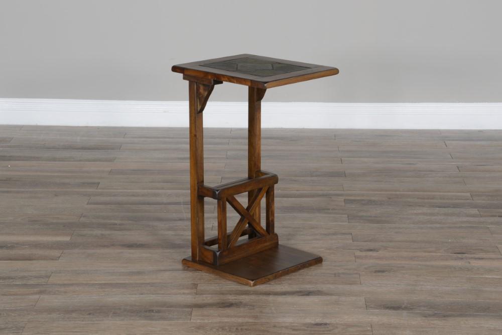 Sunny Designs - Savannah Sofa Mate Table - Dark Brown - 2121AC2 veiw 2