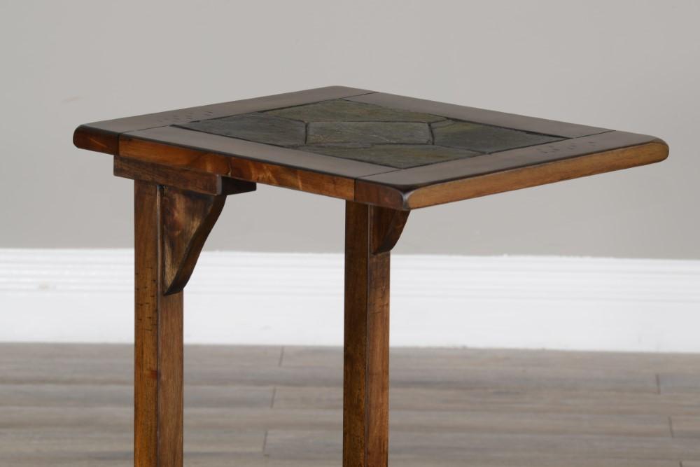 Sunny Designs - Savannah Sofa Mate Table - Dark Brown - 2121AC2 veiw 3