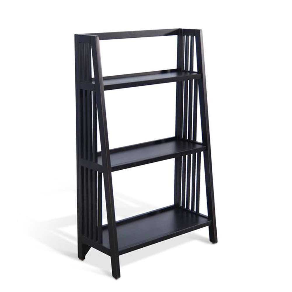 Sunny Designs - Scottsdale -  48in Mahogany Wood Folding Bookcase - 2839BW-48 veiw 1