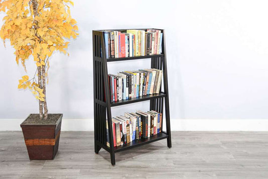Sunny Designs - Scottsdale -  48in Mahogany Wood Folding Bookcase - 2839BW-48 veiw 2